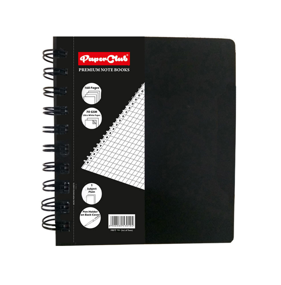 PaperClub 1-Sub WBPP NoteBook (A6-160pages) wiro binding notebook | wiro diary for office | New Year Diary 2024 | Non Dated Dairy | wiro diary for journal | wiro Diary A6 - 160 Pages | Just in Price 85 Rs.