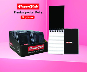 PaperClub Black-PP Ruled Note Book(A7-92Pages) - wiro binding notebook | pack of 40pcs | Just In 1000Rs